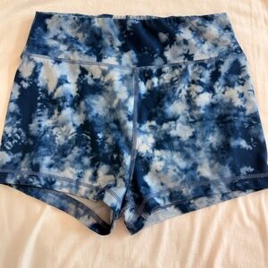 American Eagle Outfitters Navy Tie-Dye Athletic Shorts